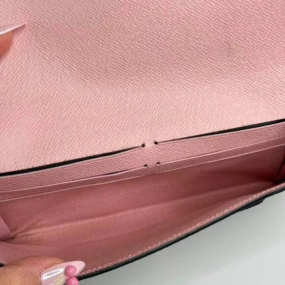 Louis Vuitton Monogram Canvas Wallet with Blue & Orange Accessories - Picture 10 of 11